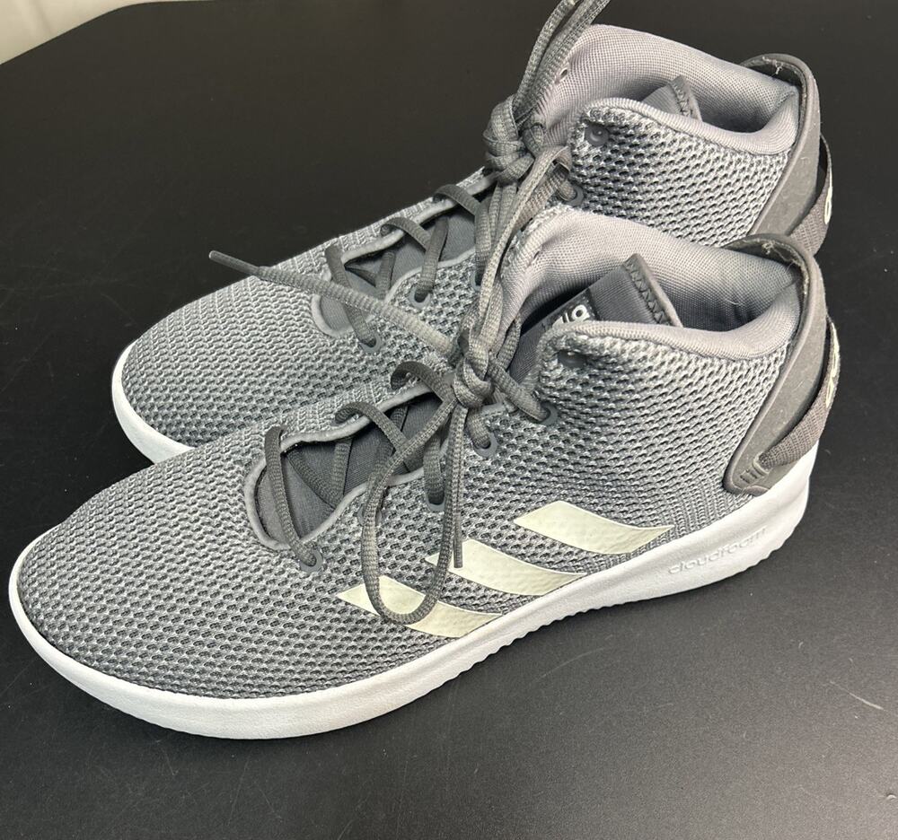 Men's Adidas Cloudfoam 2019 HWA 1Y3001 Gray Low Top Athletic Shoes Size 12